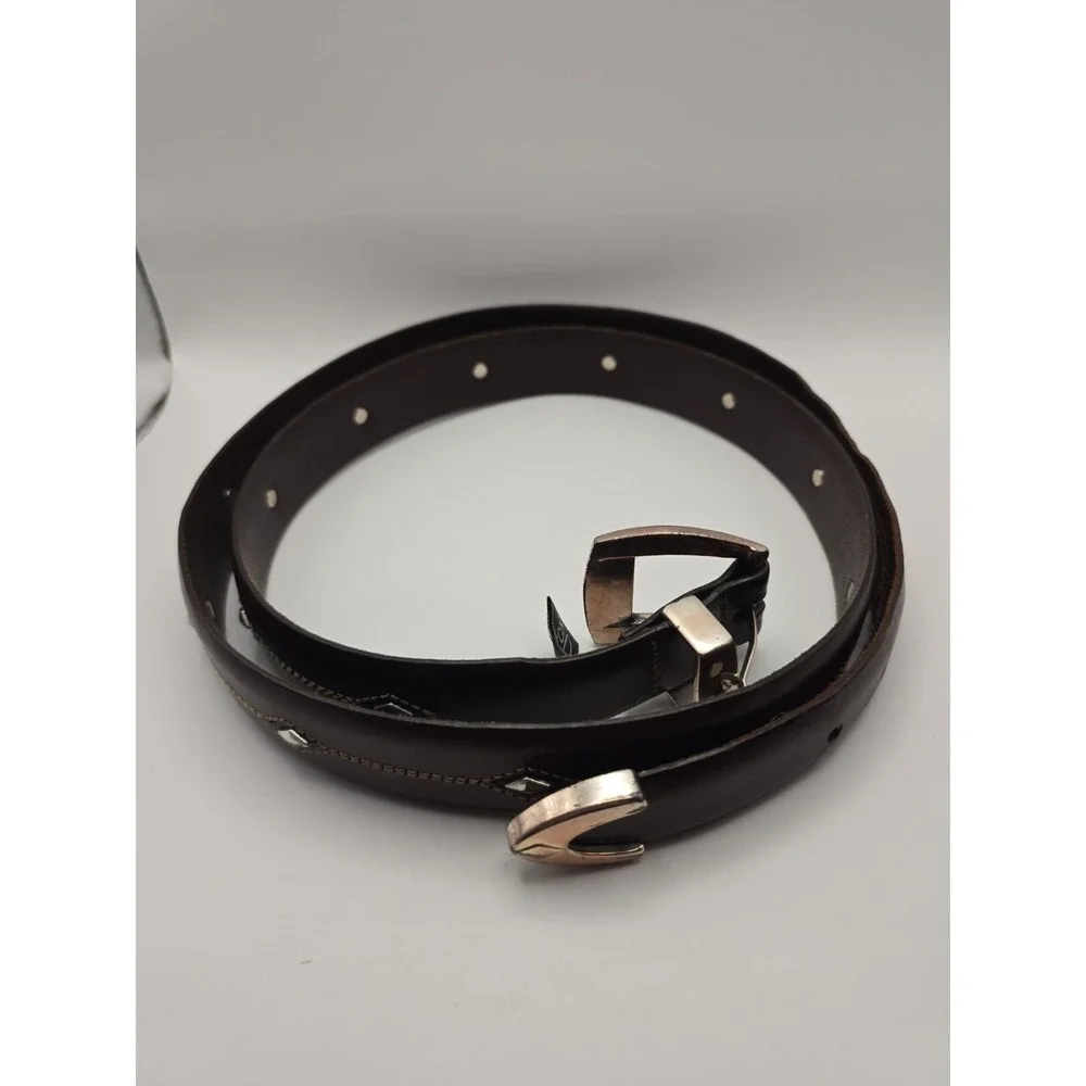 Brighton Womens Size 48 Brown Leather Belt